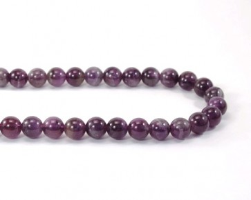 Edelsteinperlen, Amethyst Perlen, rund, violett, 10mm, 1 Perlenstrang