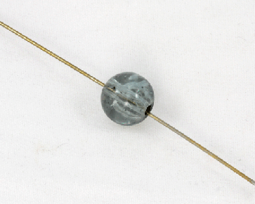 Crackle Glasperlen, 10 mm, rund, grau, 50 Stk.