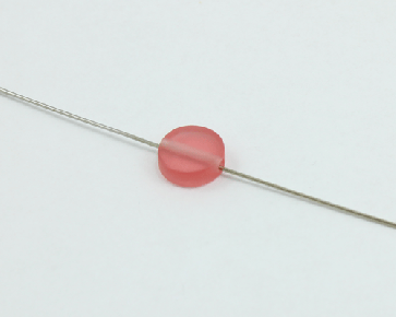 Kunstharz Perlen, altrosa, Scheiben flach rund, 11 mm, 6 Perlen