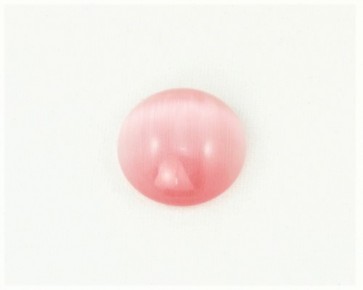 Cabochons, Katzenaugen-Glas, rund, pink, 12 mm, 1 Stk.