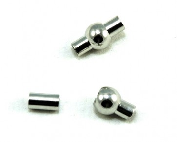 Magnetverschluss zum Kleben, platinfarbig, rund, ø 5mm, 17x9mm