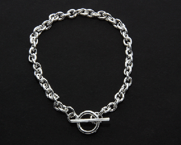 Bettelarmband für Charms, silberfarbig, 22cm lang, 1 Armband