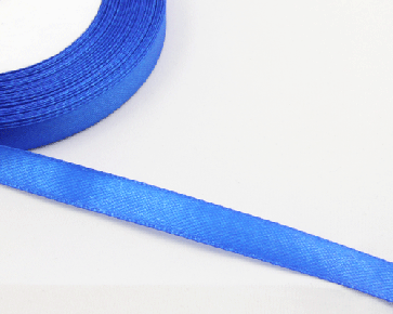 Schmuckband, Geschenkband, Satin-Band, Nylon blau, 10 mm, 5 m