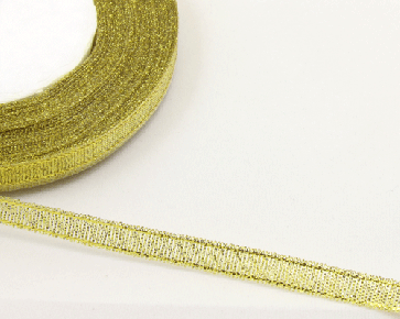 Geschenkband, gold, 6 mm, 5 m