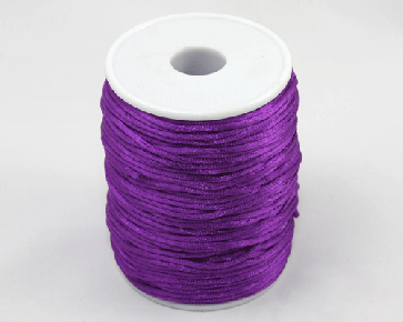 Satinkordel, Satinschnur, violett, 2 mm, 10 m