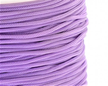 Polyesterkordel, Polyestergarn für Makramee, 0.8mm geflochten, lila, ca.120m