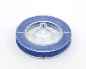Makramee Nylonschnur, Nylonfaden 0.8mm, blau, geflochten, ca. 9m