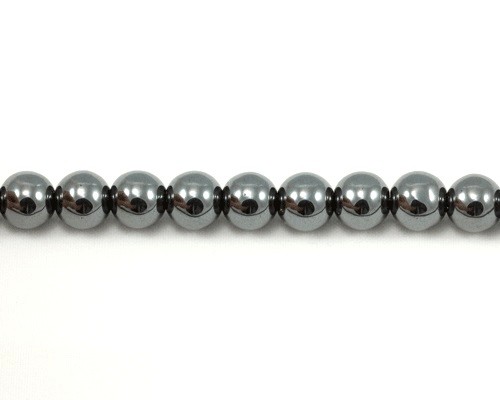 24 Hämatit Hematit 8 mm Natürlichen Schwarz Perlen Rund Halbedelstein BEST M97 