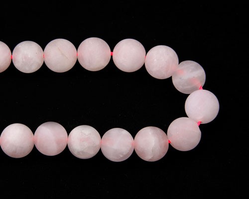 1 Strang *BACATUS* #4867 Rosenquarz Kugeln Perlen glänzend rosa 2-16 mm 