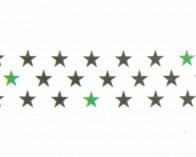 Washi-Tape Motiv-Klebeband mit Sternen, 15mm x 5m