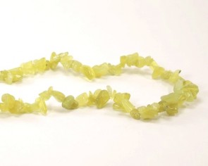 Neue Jade Perlen, Edelsteinsplitter / Chips, grün, 5-10 mm, 90cm Perlenstrang