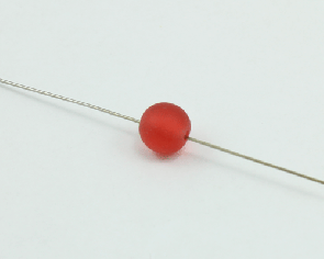 Kunstharz Perlen, kirschrot, rund, 10 mm, 1 Stk.