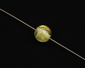 Kunstharz Perlen, rund, 12 mm, gelb gesprenkelt