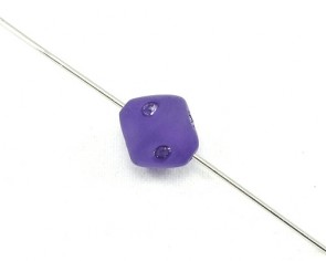 Swarovski Crystal Perlen, Bicone, 10mm, violett matt, 2 Stk.