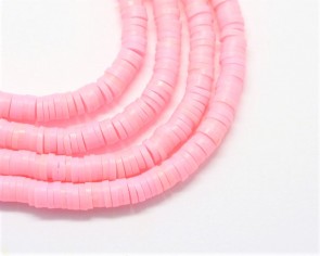 Katsuki Perlen, 4mm, Rondellen, pink, 1 Strang