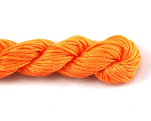 Nylonschnur, Nylonkordeln, Nylonfaden 1mm geflochten, orange, 28m