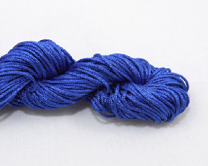 Nylonschnur, Nylonfaden, Nylonkordel, Makramee Garn 1mm geflochten, royal-blau, 24m