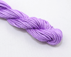Nylonschnur, Makramee Garn, Nylonkordel 2mm geflochten, lila, 12m