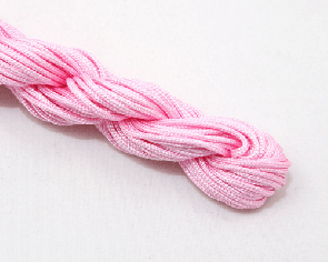 Makramee Garn, Nylonschnur, Nylonfaden, Nylongarn 2mm geflochten, rosa, 12m