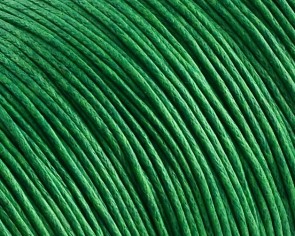Gewachste Baumwollkordeln, Schmuckkordeln, Wachsbänder, 1 mm, grün