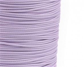 Schmuckkordel Polyesterschnur lila gewachst, 1mm
