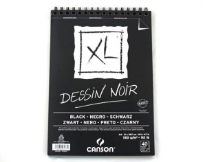 Canson XL Dessin Noir Skizzenblock, DIN A4, 150 g/m², 40 Blatt