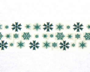 Washi-Tape Motiv-Klebeband mit Schneeflocken, 15mm x 10m