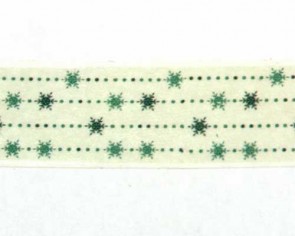 Washi-Tape Motiv-Klebeband mit Schneeflocken-Motiv, 15mm x 10m