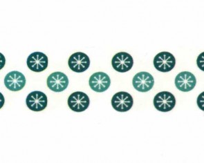 Washi-Tape Motiv-Klebeband mit Schneeflocken-Motiv, 15mm x 10m