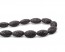 Lava Perlen, Olive, schwarz, 21 x 11 mm, 1 Perlenstrang