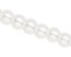 Glaswachsperlen, beschichtete Glasperlen, 8mm, rund, weiss