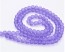 Gefrostete Glasperlen, 10mm, rund, matt lila transparent, 40 Perlen