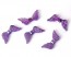 Engelsflügel Perlen, Acrylperlen, 9 x 20 mm, transparent violett AB, 50 Flügelperlen