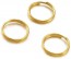 Spaltringe, Schmuckösen, Doppelringe, gold, 6mm, XL-Pack 500 Stk.